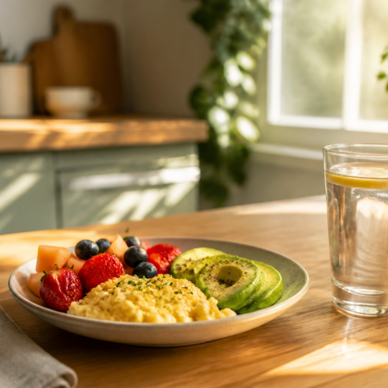 Simple healthy breakfast reset after two days of overeating